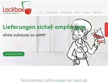 Tablet Screenshot of lockboxsystem.com